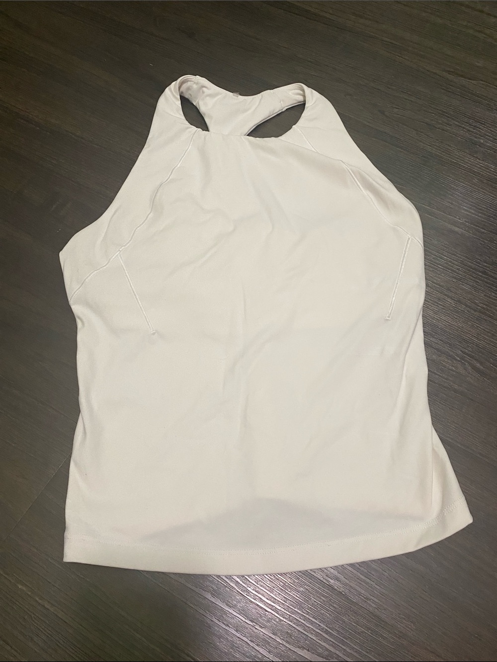 CALIA by Carrie Underwood High-Neck Cream Racerback Tank